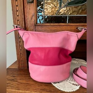 Coach pink rugby duffle bag